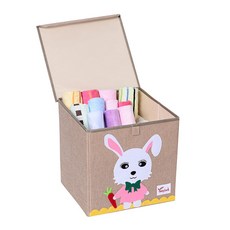 스윗조이 동물 친구들 수납 박스 스툴 의자, 토끼