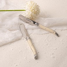 LA CARTUJA Ancre Laguiole 奶油刀 果醬刀 抹刀, 象牙白, 2個