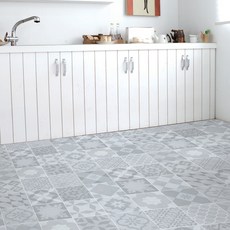 Magic Fix 北歐風磁磚改造地板貼 RSF-14, 灰色