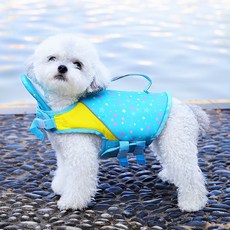 PASTEL PET 寵物星星手柄救生衣, 1個, 藍色