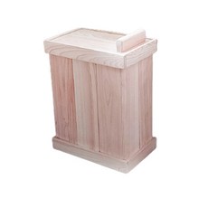 Hand Mate扁柏木原木米桶 20kg, 單色