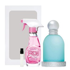 모스키노 프레쉬 핑크 EDT 30ml + 제이델포조 할로윈 블루드랍 EDP 50ml + 샘플 + 쇼핑백 + 세트박스, 1세트