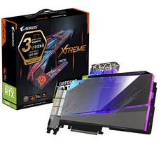 기가바이트 제이씨현 AORUS 지포스 RTX 3090 Xtreme 워터블럭 D6X 그래픽카드 24GB
