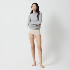 JAJU 여성용 통기성 모달 저자극 힙허거 팬티 3p