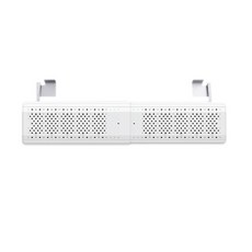 상단 거치형 간편설치 2단 에어컨 바람막이 커튼 화이트, 1개