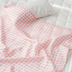 uterus 豐基人造絲格紋薄被, 繁花格紋