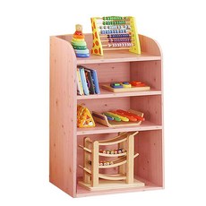 스텔홈 드미엘 DIY 하이 슬림 책장, 인디핑크, 4단