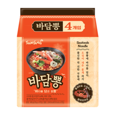 Samyang Foods 三養 韓式辣海鮮風味湯麵 120g, 4包