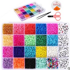 Crystal Tec DIY串珠工藝品材料包, 混色, 1套