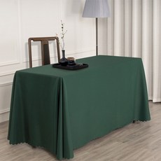 비아토리 깔끔한 행사용 파티 무지 테이블보, 그린, 1개, 대(180 x 260 cm)