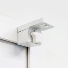 Kamsungnamja 免鑽孔掛鉤 軌道專用 2入 3.6 x 3.6 x 6.7 cm, 白色, 1套