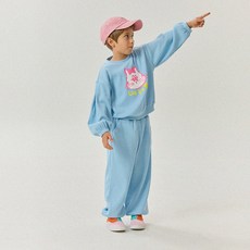 LIEBELLO 兒童款蝴蝶結貓咪寬鬆版上衣下著套裝