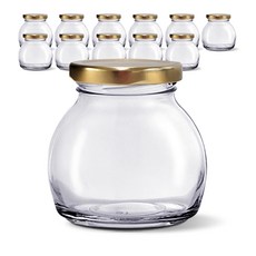 Mir Korea 玻璃瓶 橢圓瓶 金色 IS250, 12個, 240ml