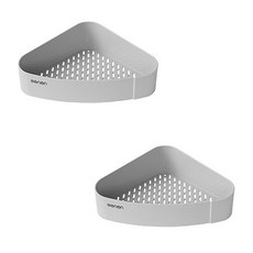 에버하우스 심플 무펀칭 욕실선반, C타입, 2개