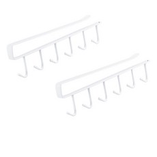 The Bella 多用途層架掛鉤, 2個, 白色