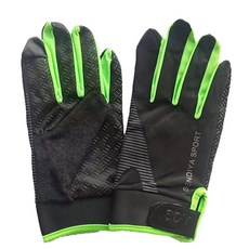 Potskin可觸控智慧型手機機能性登山手套 雙手組, 黑綠