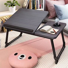 Honey Bubble 家用萬能折疊床上桌, 黑色