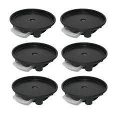 플라팜 동그리 화분받침대, 블랙, 6개