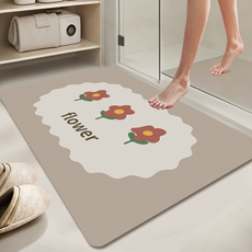 Fix 9浴室珪藻土腳踏墊 方形, 混合色