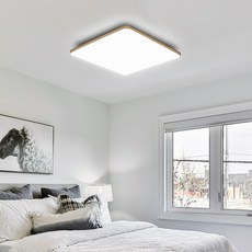 비츠조명 60W 플리커프리 LED 넬라인 천장등, 골드 +주광색
