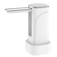 桶裝水折疊電動定量抽水器 折疊液晶款, 1個, 白色