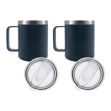 KEEP 보온 보냉 핸들 머그 손잡이 텀블러 2p, 네이비, 네이비, 350ml