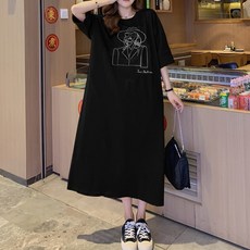 피어니스트 박시핏 롱 캐주얼 원피스