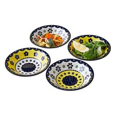 Modern House 雛菊荷葉邊小菜盤4入組, 4件組小菜盤, 1組, 雛菊荷葉邊 多色