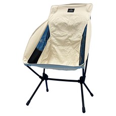 MONTERRA CVT2 GRANDE L 輕量蝴蝶形摺疊椅 高扶手, 1個, 奶油色