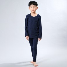 키즈라인 아동용 칼라 9부 40수 보온 실내복 상하의 세트