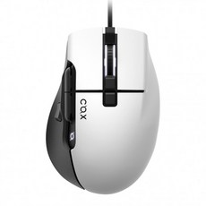 cox 3327 遊戲有線鼠標 CM400, 白+黑
