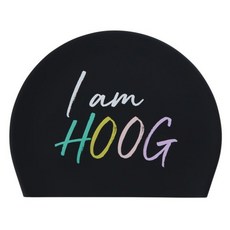 HOOG 矽膠泳帽 SC5, 黑色(SC563), 1個