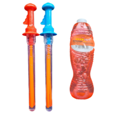 棒棒王 泡泡棒 100ml 2入 + 補充液 1500ml 套組, 隨機出貨(泡泡), 1套