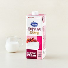 롯데웰푸드 롯데생크림 프리미엄, 1개, 1L