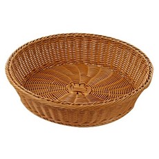 ANTS 多功能排水圓形仿藤編籃, 1個, 棕色的