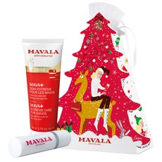 MAVALA 聖誕樹提袋護手霜+潤唇膏, 1套