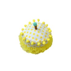 Ants 毛球 HBD 派對帽, 黃色圓點, 1個