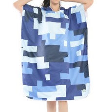 소니오 패턴 일러스트 후드 비치 타월 앤 목욕 가운 80 x 105 cm, TYPE 18, 1개