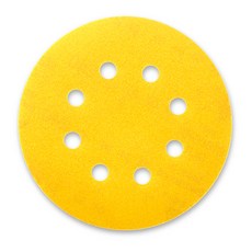 Sia 1960 圓形砂紙 8 孔圓形魔術貼圓盤 240 粒度 125mm, 100個