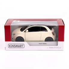 KiNSMAR FIAT 500E 粉彩配色壓鑄模型, 象牙白, 1個