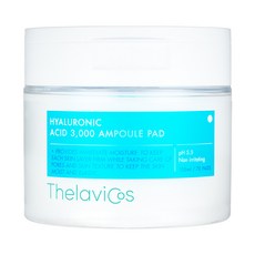 Thelavicos 玻尿酸安瓶保濕爽膚棉, 70片, 1罐