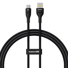 Baseus 倍思 閃速系列 2 USB-Type-C 100W 全相容快充傳輸線, 星曜黑, 1m, 1條