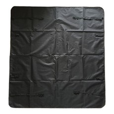 Daily Friends 寵物後座戲水防刮保護汽車防水椅套, 黑色, 1個