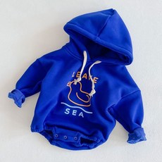 BEBENIZ 孩童鴨子刷毛連帽長袖包屁衣