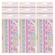 데어리즈 일러스트 펄 스티커 생일축하, 9개, C