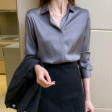 루나걸 여성용 트레니 카라 블라우스 L24FBL071310
