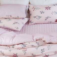 gBEDDING 植物印花超細纖維水洗棉被寢具組