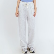 Elsso 女款校服感百搭運動寬版鬆緊長褲