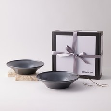 소소모소 단 다용도볼 2p 선물 세트, 먹색 블랙, 1세트