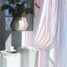 메종텍스타일 레인보우 나비주름 커튼